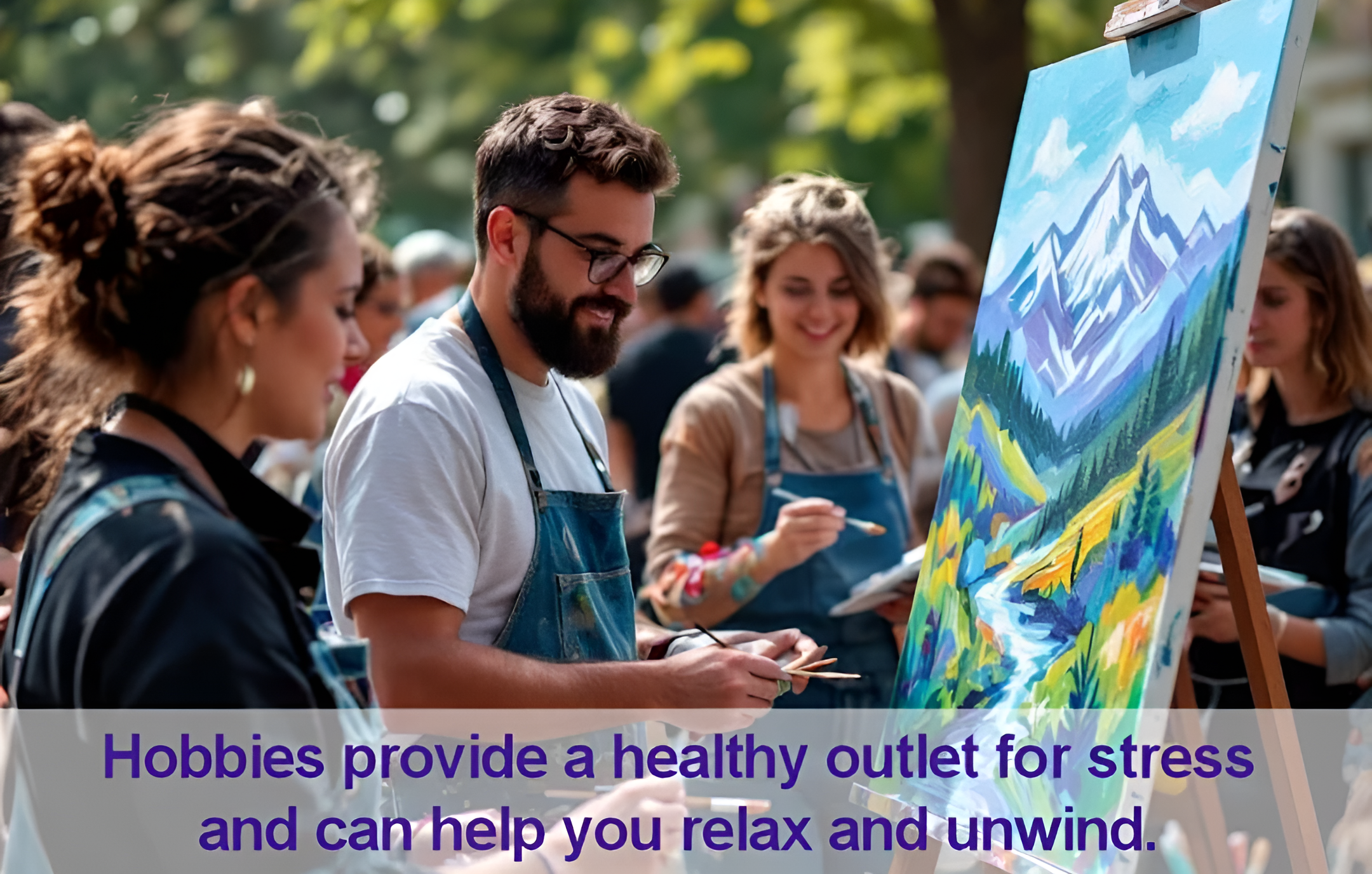 Hobbies provide a healthy outlet for stress and can help you relax and unwind